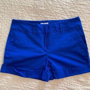 NWOT Royal Blue Sateen Shorts - New York & Company